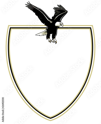 Adler auf Schild