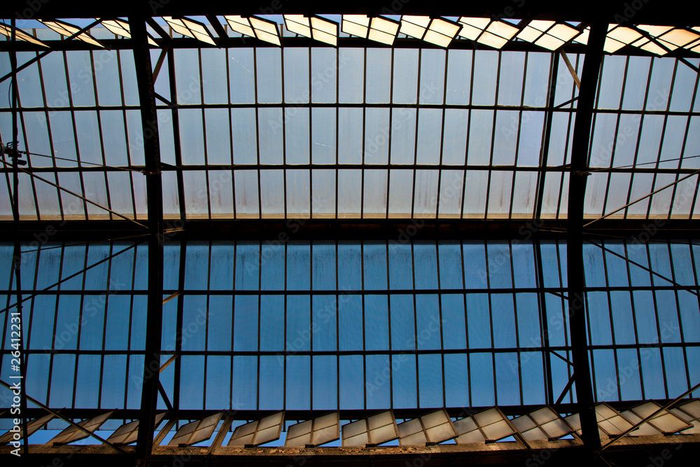 trainstation in Wiesbaden, glass of roof gives a beautiful harmo trainstation in Wiesbaden, glass of roof gives a beautiful harmo