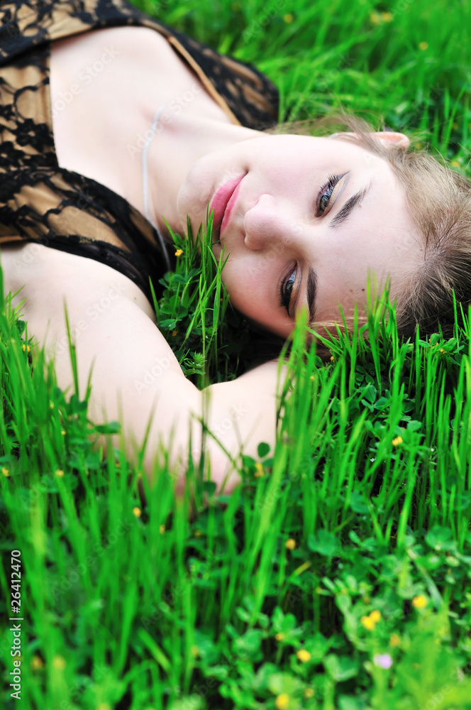 rest on the green grass rest on the green grass