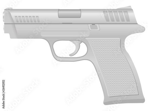 Silver pistol