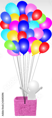 fliegende Luftballons
