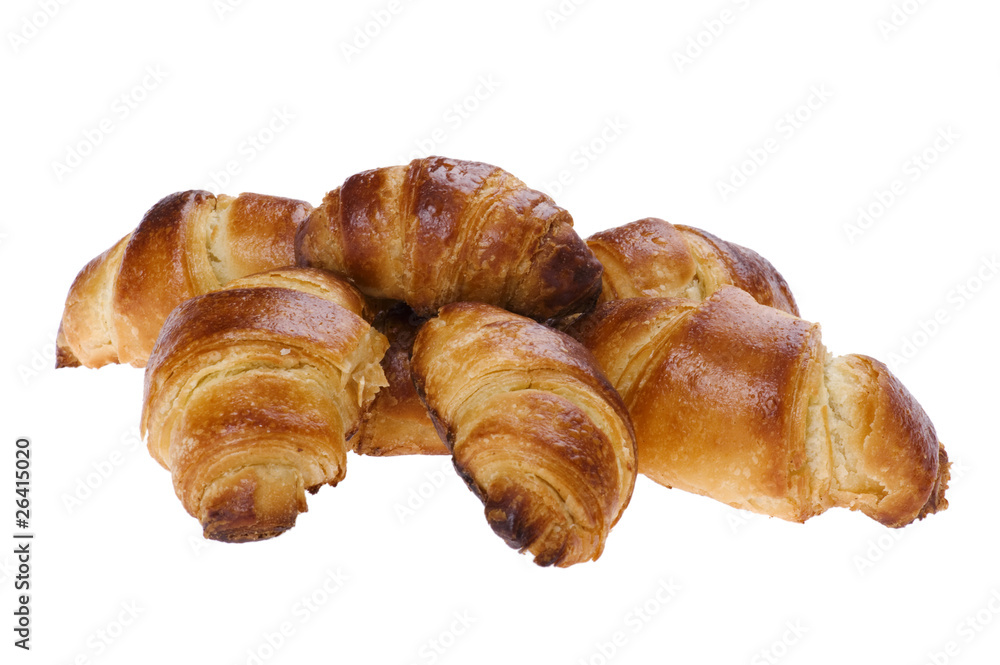 croissant on white croissant on white