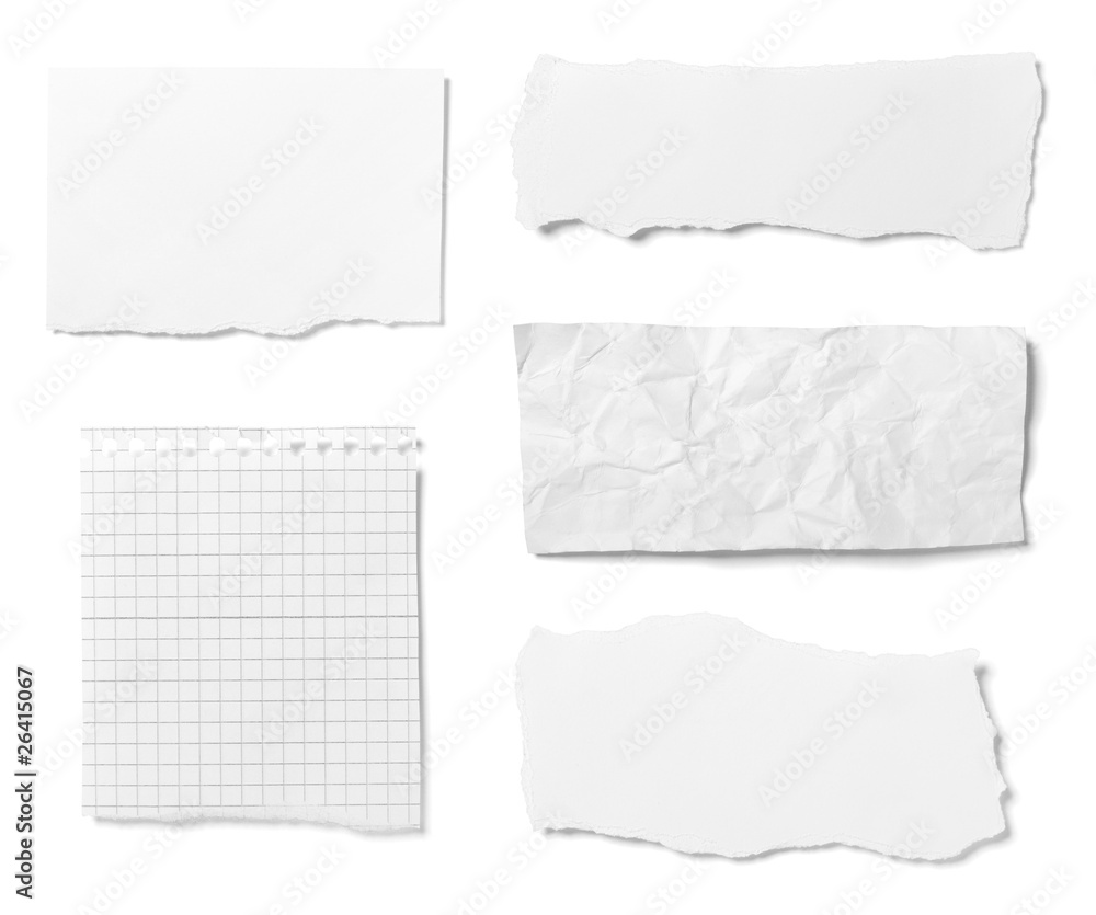 Fototapeta premium white paper ripped message background