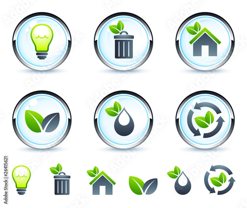 icônes écologie recyclage