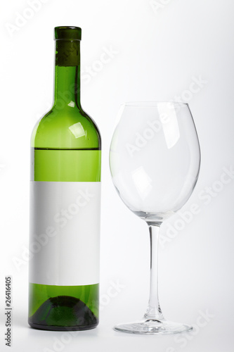 Wallpaper Mural White wine bottle Torontodigital.ca