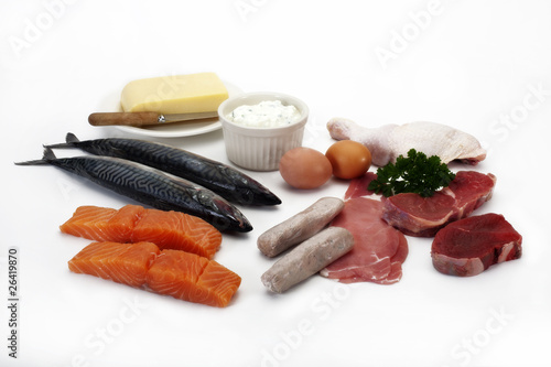 Protein fish, meat & eggs