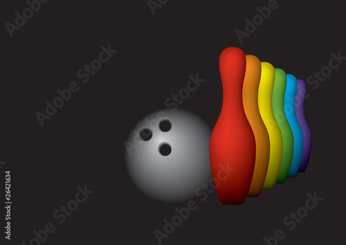colour bowling skittles