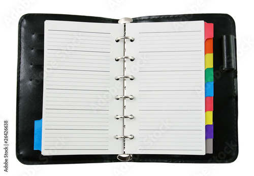 Notebook with clipping path photo