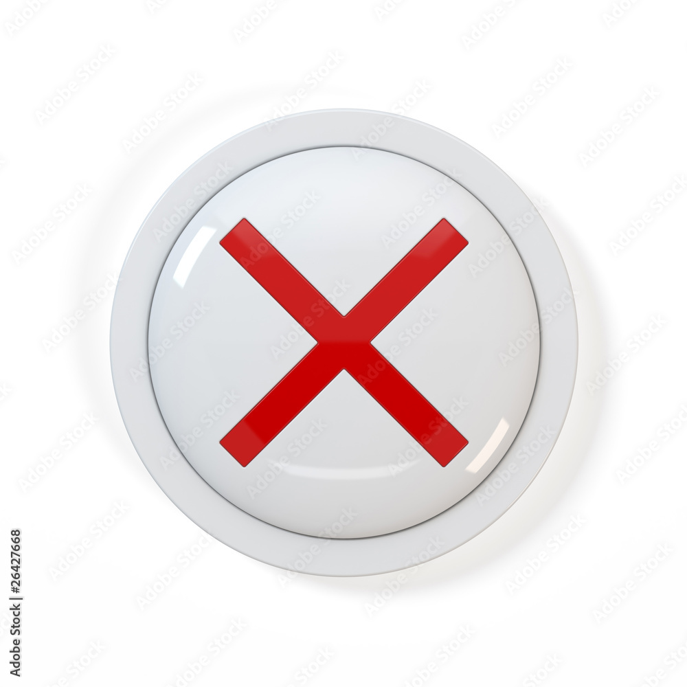 Obraz premium x button