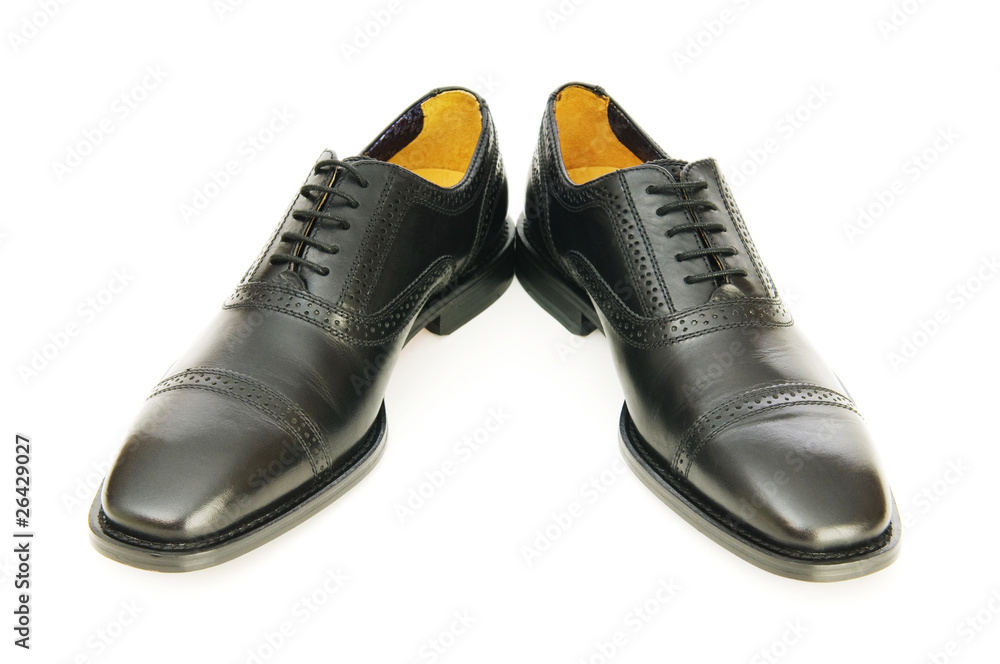 Male shoes isolated on the white background Male shoes isolated on the white background
