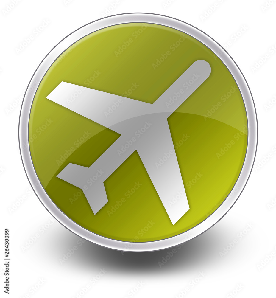 Obraz premium Yellow Glossy Icon 