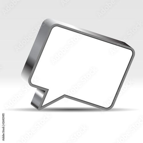 Speech bubble with negative space to insert text