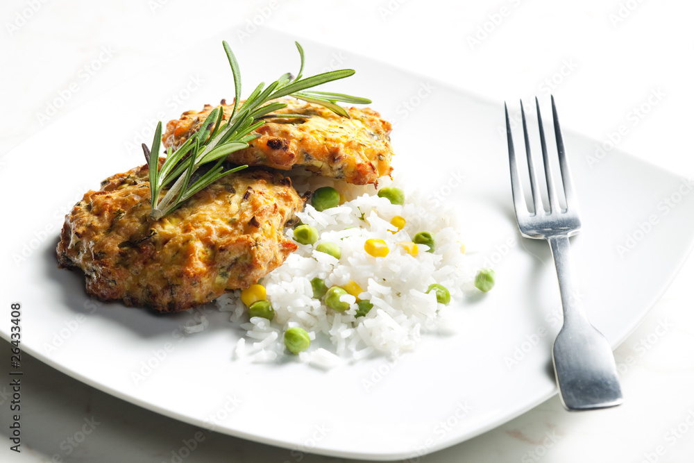 baked salmon burgers with vegetables rice baked salmon burgers with vegetables rice
