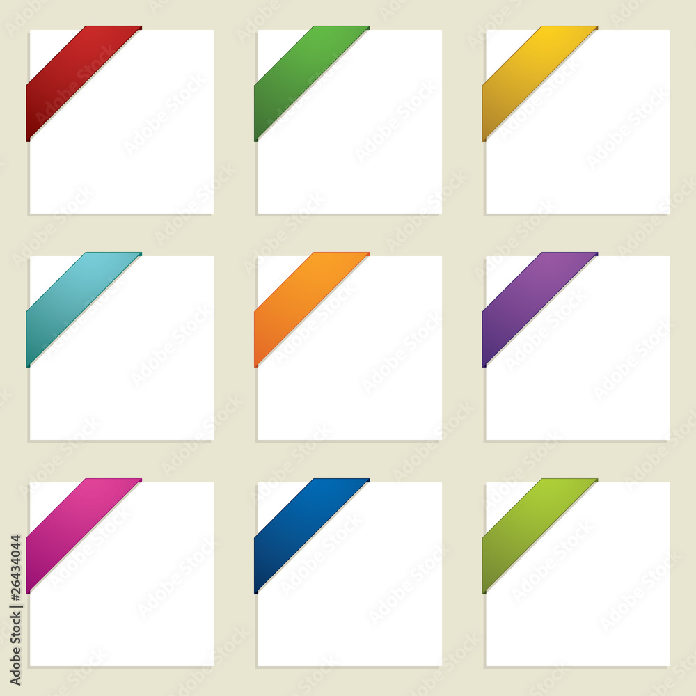 corner ribbons corner ribbons