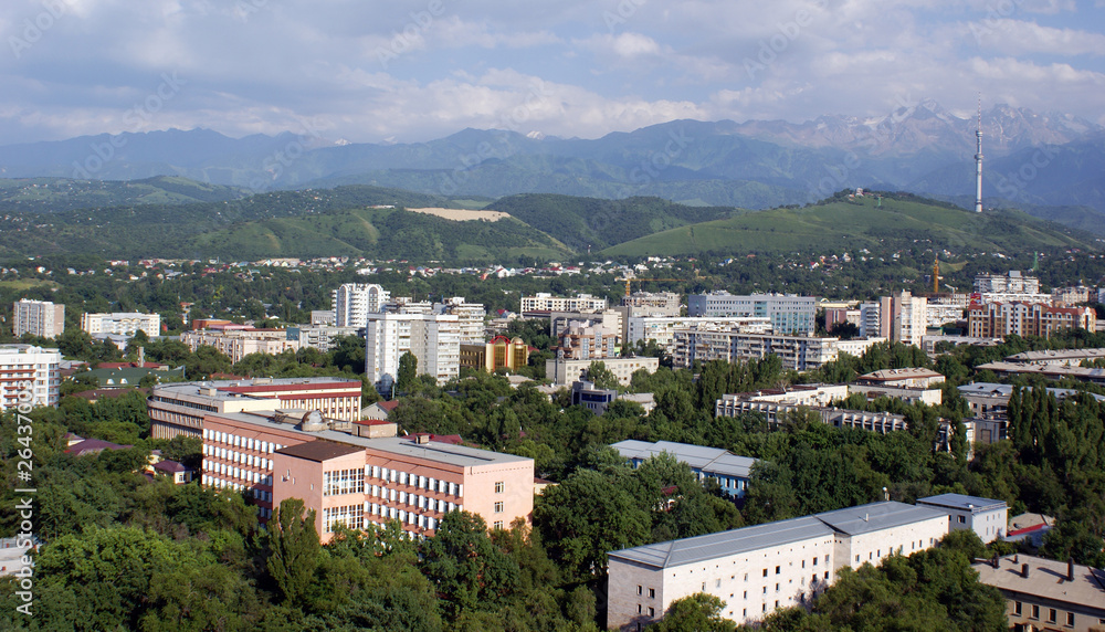 A view of Almaty, Kazakhstan