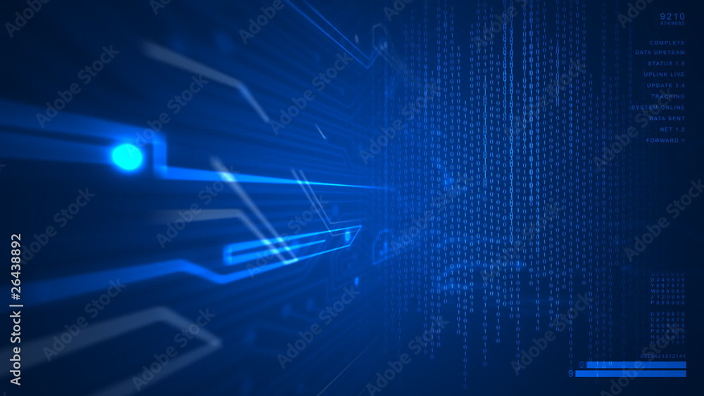 Blue Technology Background