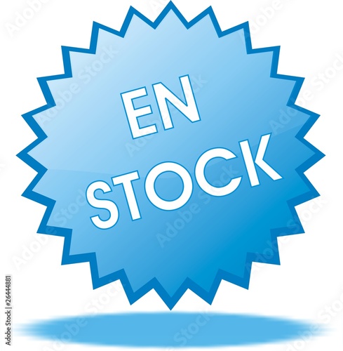 étiquette en stock