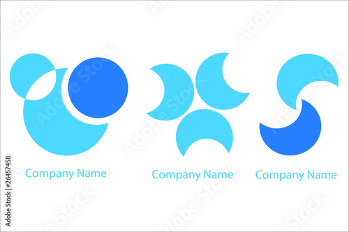 Blue logos
