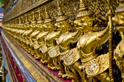 Golden garuda in grand palace  Bangkok Thailand