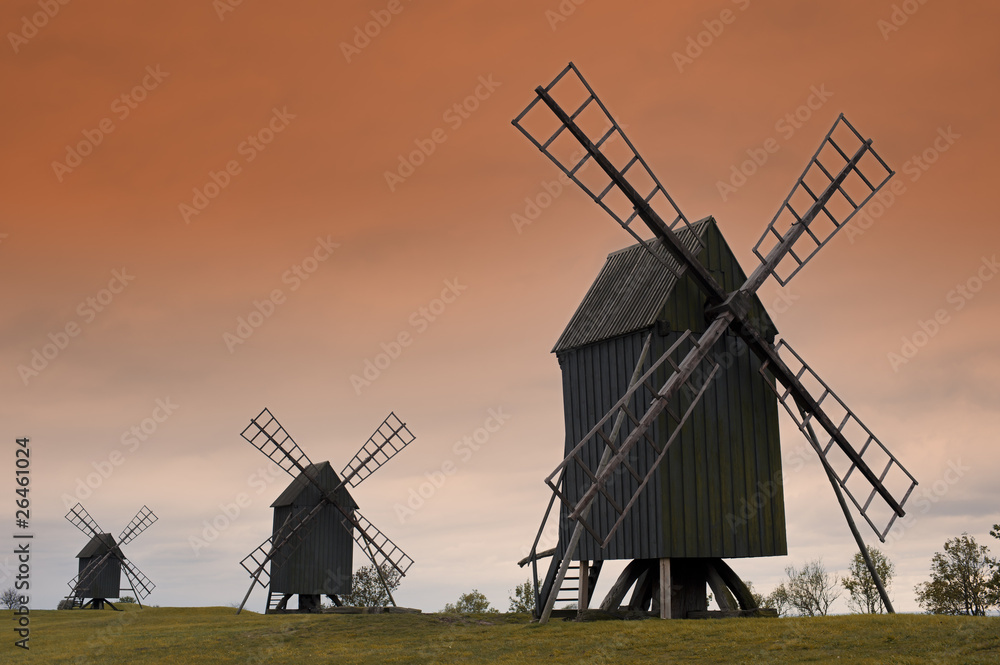 Naklejka premium Windmühlen