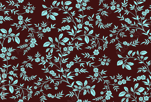 Photos Seamless twigs (brown & blue)