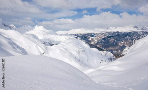 snow covered mountains, julijan alps © Uroš Medved