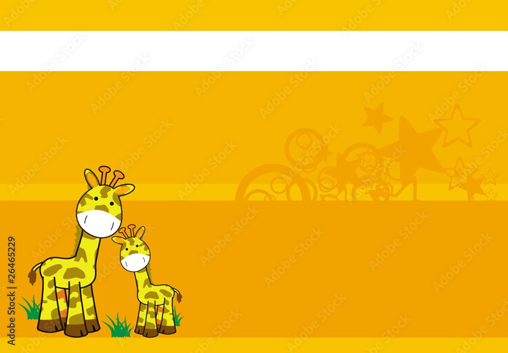 Naklejka premium giraffe background4