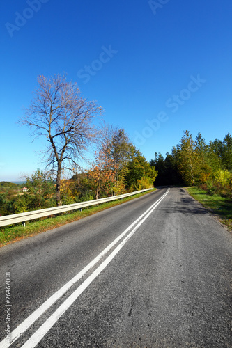 Autumn landscape - road