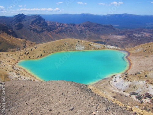 volcanic emerald lake - New Zealand