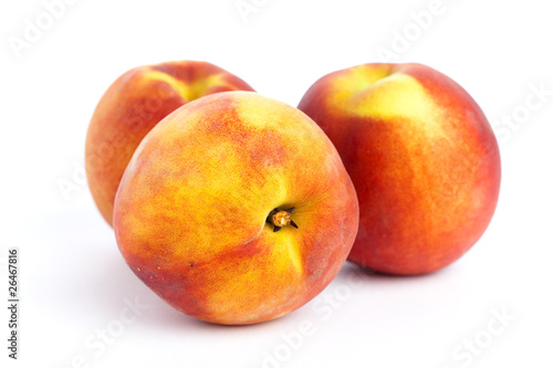 peaches isolated