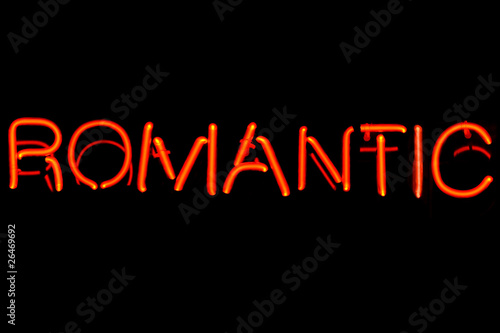 Romantic neon sign