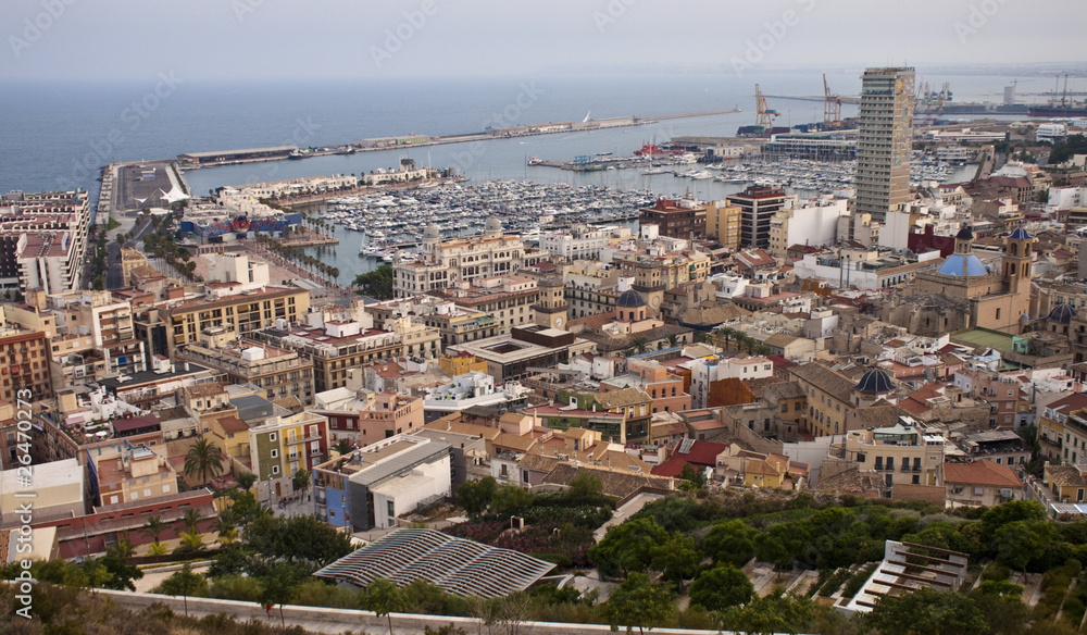 Aerial view of Alicante