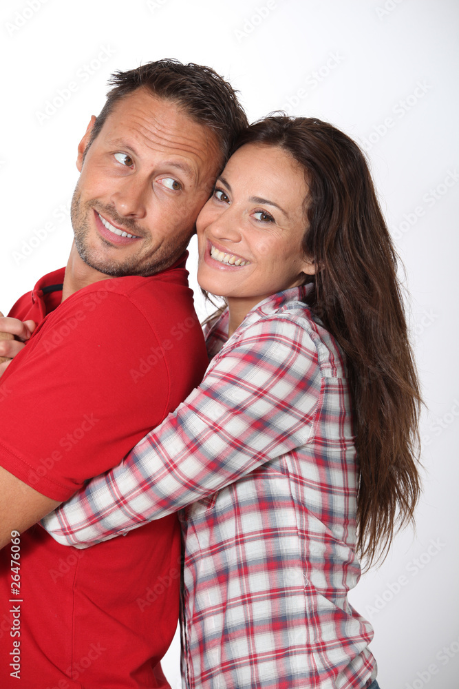 Couple hugging each other tight Couple hugging each other tight