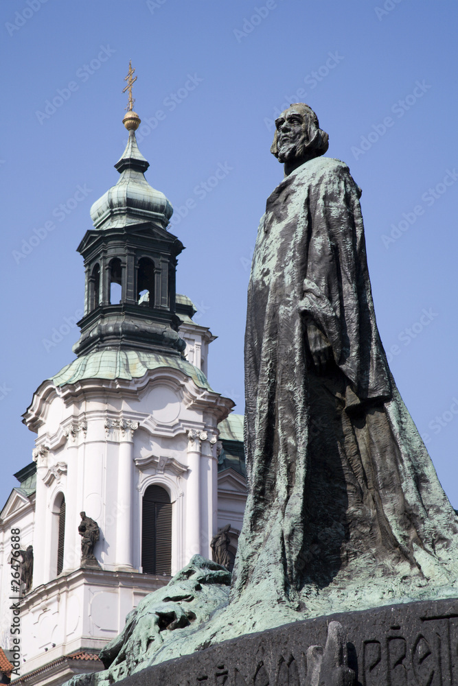 Prague - Jan Hus landmark by Jan Kotera,1915