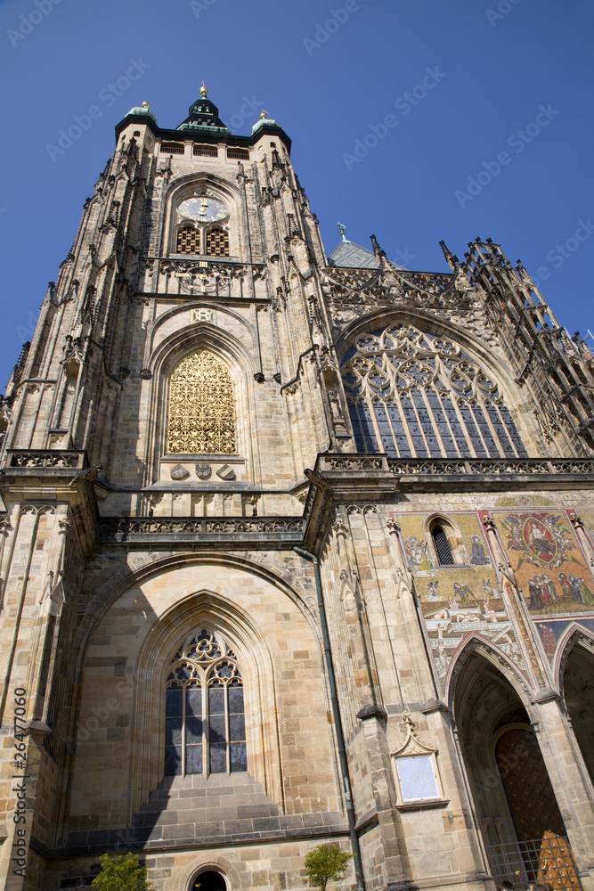 Prague - st. Vitus cathedral - south facade