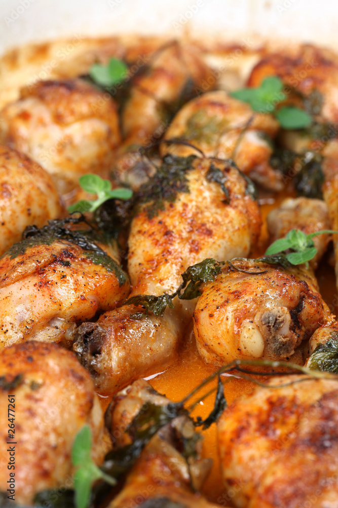 Roast chicken drumsticks Roast chicken drumsticks