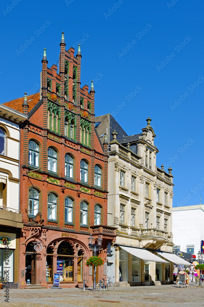 Obraz premium Historischer Marktplatz in Minden an der Weser