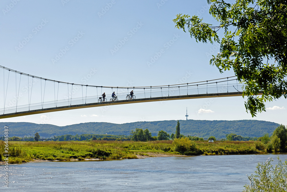 Die Glacisbrücke in Minden an der Weser