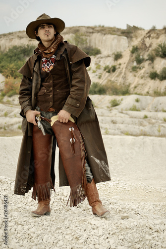 Obraz na płótnie cowboy w salonie