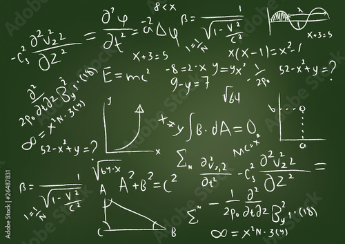 Vászonkép Equations