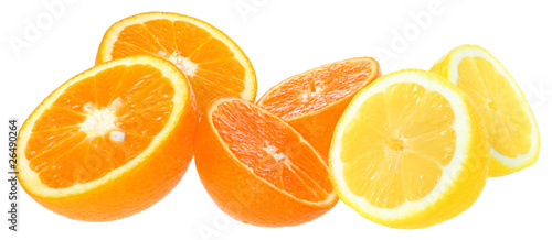 Orange, tangerine and lemon.