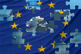 EU puzzle flag