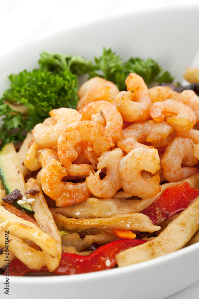 Noodles with Shrimps Noodles with Shrimps