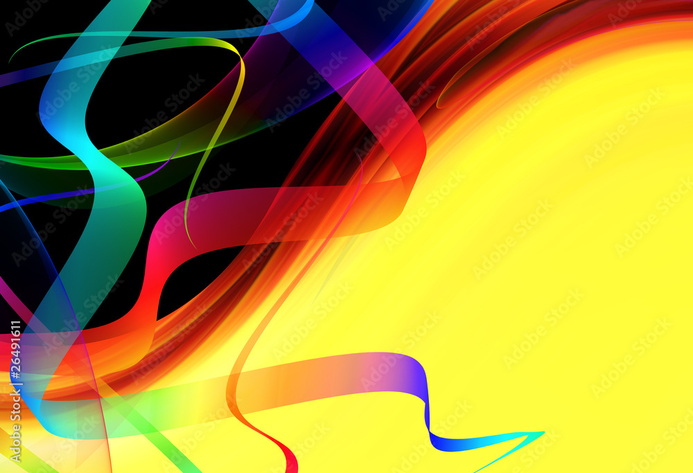 Fototapeta premium abstract gradient ribbon template