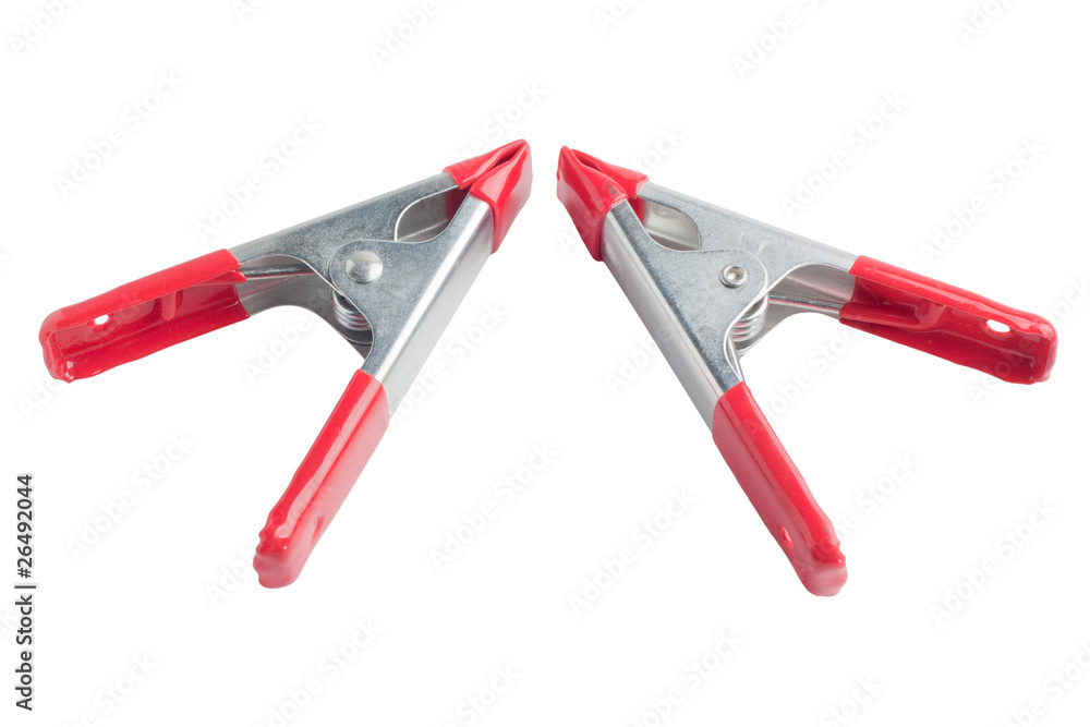 Two spring clamps Two spring clamps