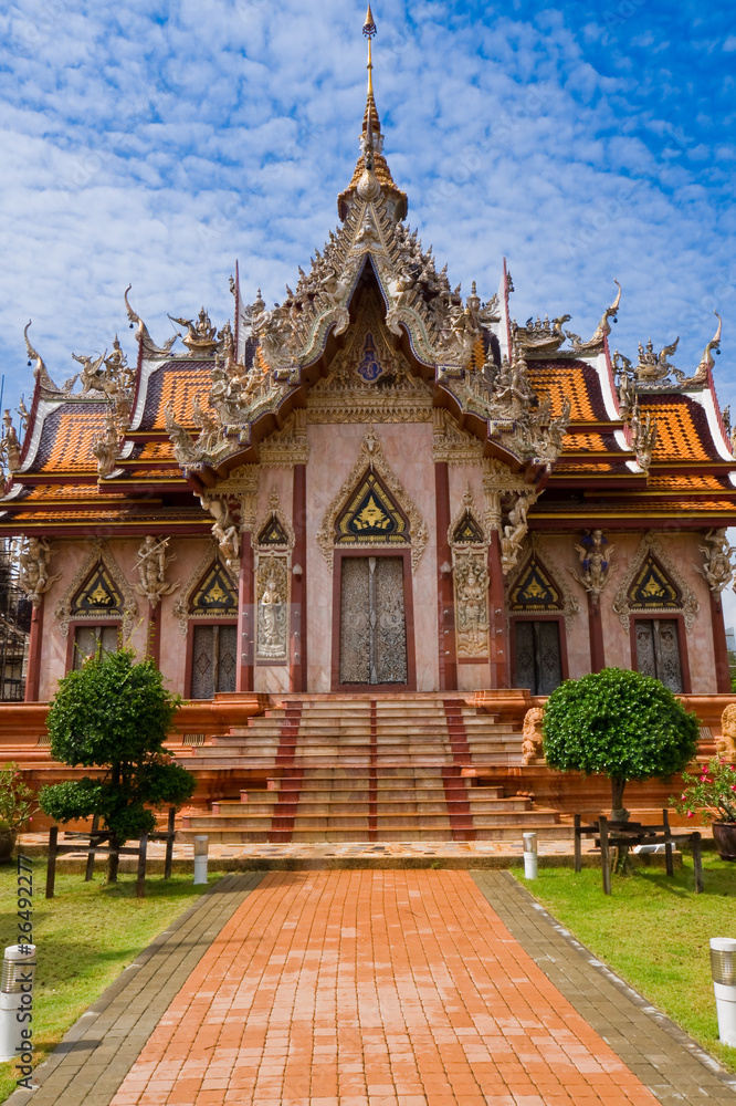 Buddhist temple in  Thailand. .