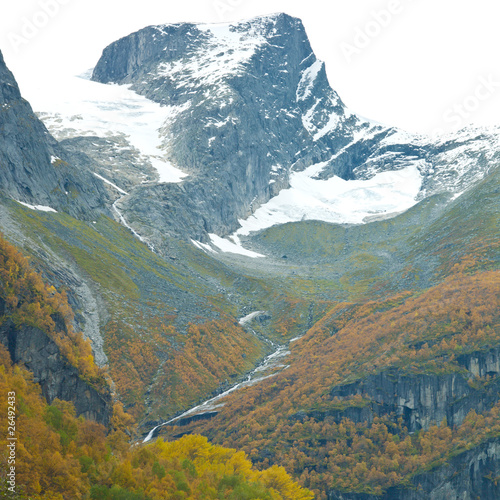 landscape near Melkevollbreen Glacier, Jostedalsbreen NP, Norway