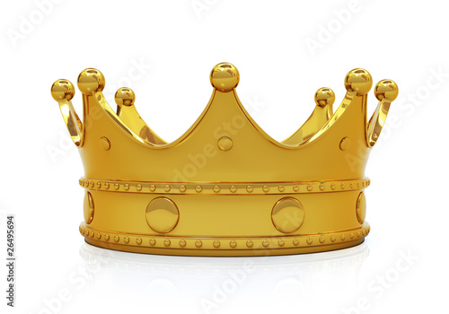 Golden crown - front view