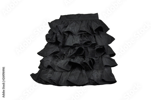 Obraz na plátne Black silk skirt