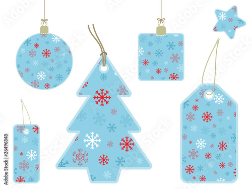 snowflake gift tags